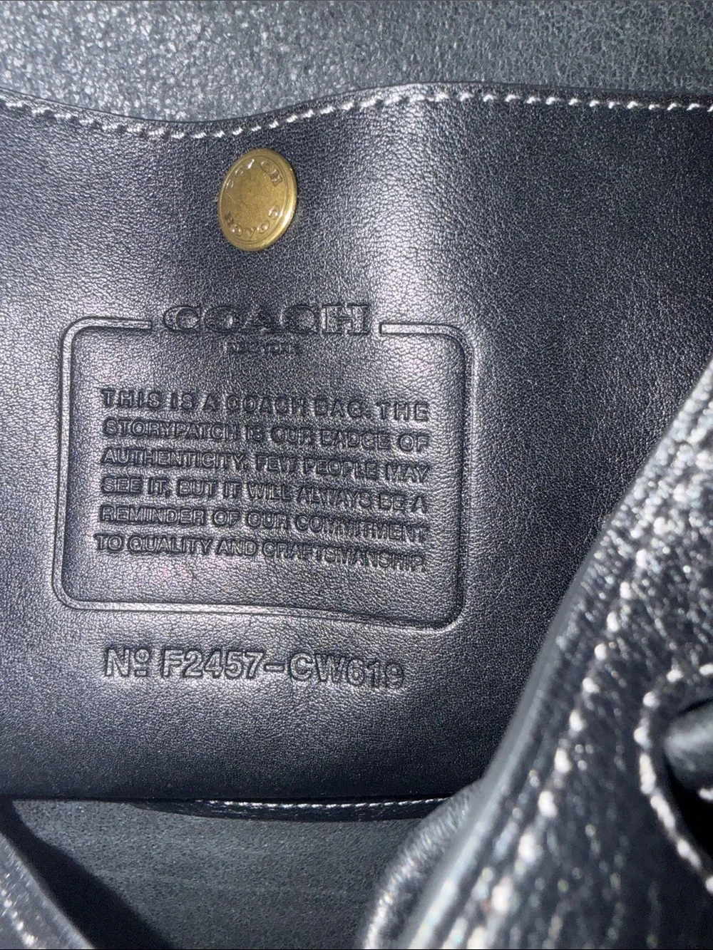 COACH New York Black Full Grain Leather Backpack | Multi-Pocket Daypack